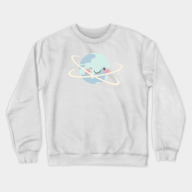 Blue Planet Crewneck Sweatshirt by littlemoondance